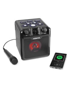 Karaoké enceinte, sur batterie, BT, avec Drum Pad, noir - SBS50B-DRUM