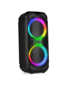 Karaoké enceinte 2 x 8", 160 W, batterie, BT, avec spectacle de lumières - Track510