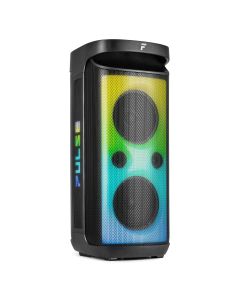 Karaoké enceinte 2 x 8", 160 W, batterie, BT, microphone, IPX4, avec spectacle de lumières - Pulse160