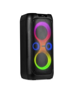 Karaoké enceinte 2 x 6,5", 130 W, batterie, BT, microphone, avec spectacle de lumières - Core130