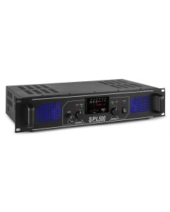 Amplificateur 2 x 250 W, Lecteur multimédia + EQ - SPL500MP3