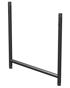 Structure aluminium, traverse en H, 100 kg, noire - DR01