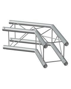 Structure aluminium carrée déco, angle 2 départs 120º - P24-C22