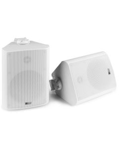 Enceinte Public adress, 100 V / 8 Ω, 120 W, 5,25", intérieur et extérieur, IPX5 (paire), blanches - BC50V