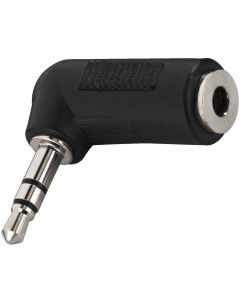 Adaptateur jack 3&#44;5 mâle stéréo / jack 3&#44;5 femelle stéréo&#44; coudé