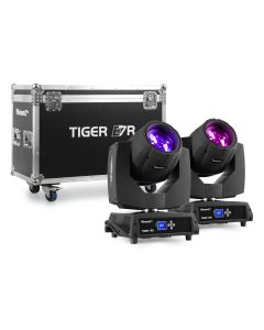 Lyre Beam Tiger E 7R MKIII 230W&#44; set de 2&#44; dans un flightcase