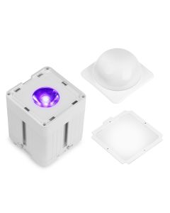 Projecteur architectural IP65 sur batterie&#44; LED 20W 6en1&#44; blanc&#44; KUBE20