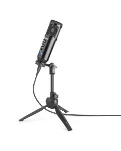 Micro studio&#44; condensateur&#44; noir&#44; USB&#44; avec support&#44; bonette et cordon - CM320B