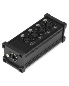 Splitter DMX avec entrée RJ45 vers 4 sorties XLR 3 pôles femelle - CX187