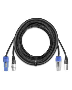 Cordon combiné audio Power B - XLR femelle / Connecteur Power A - XLR mâle 10 m - CX05-10