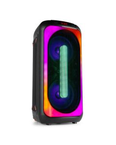 Karaoké enceinte 2 x 8&quot;&#44; 240 W&#44; batterie&#44; BT&#44; avec spectacle de lumières - BoomBox500