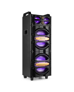 Enceinte active 10&quot;&#44; 2 x&#44; 800 W&#44; lecteur multimédia&#44; BT&#44; effet LED - LIVE2102